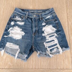 American Eagle Distressed Jean Shorts